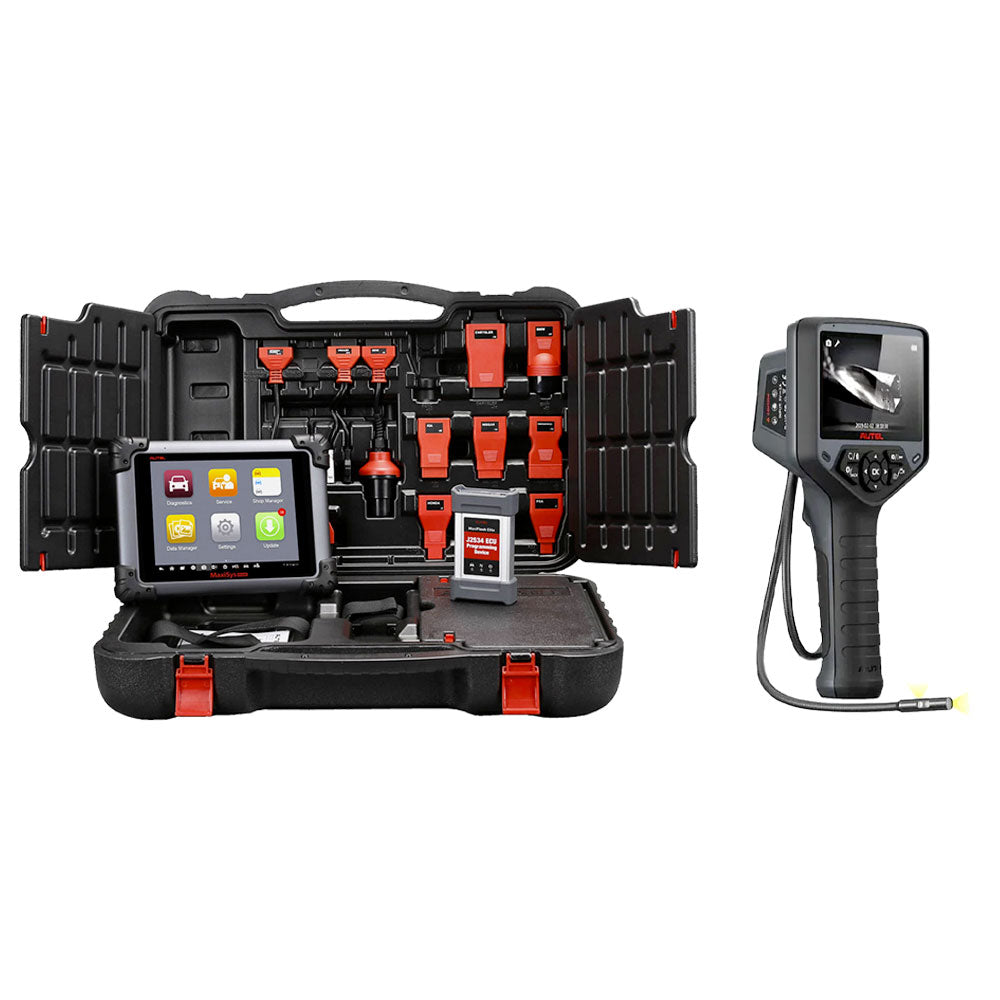 Autel MaxiSys MS908S Pro Diagnostic System with J2534 Pass-Thru Programming Device and MV480 Digital Videoscope
