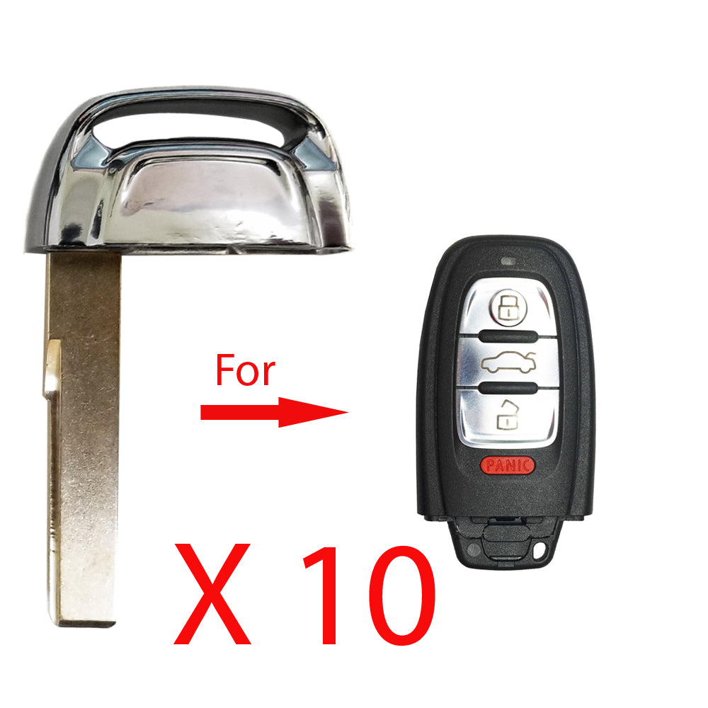 2006 - 2016 Audi Emergency Key (10 Pack)