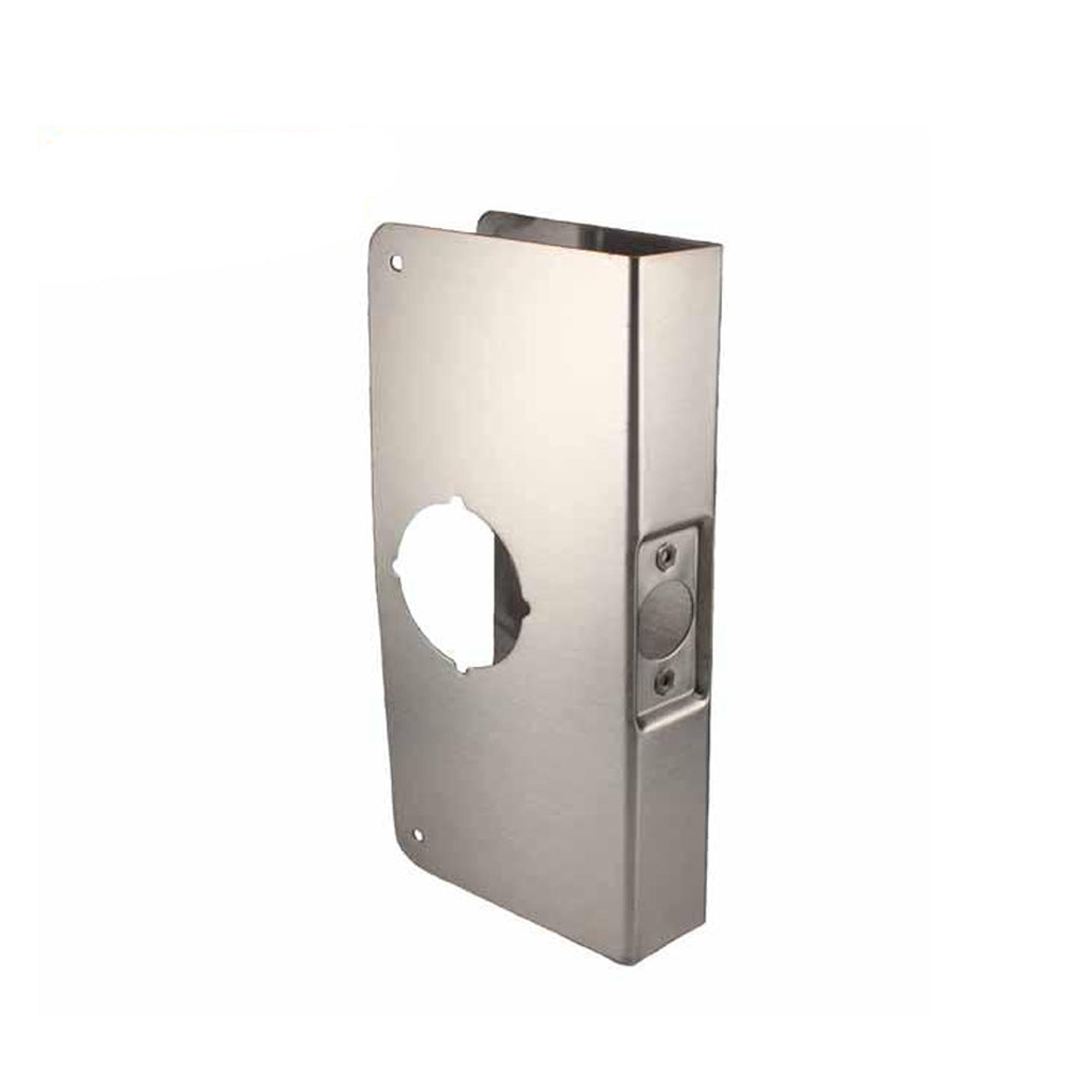 Don-Jo - Wrap Plate #2 - 2-3/8" - 1-3/4" Doors - Silver (2-S-CW)