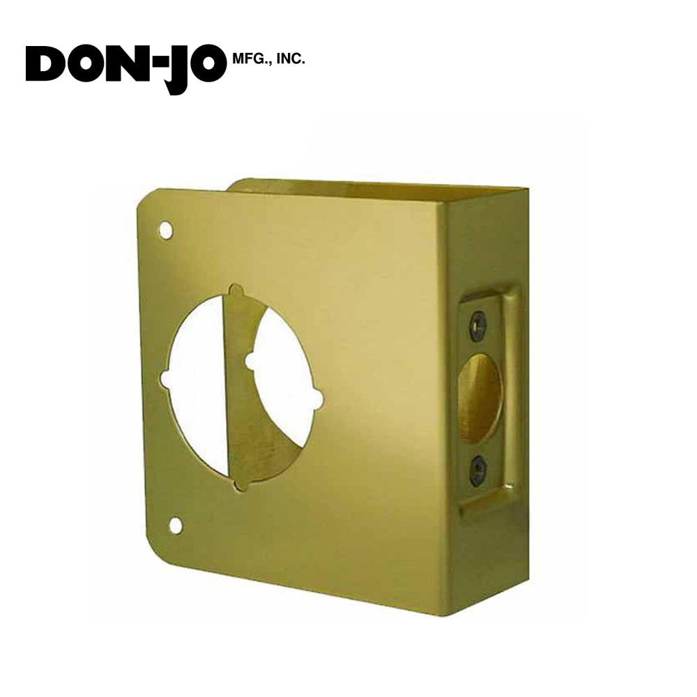 Don-Jo - Wrap Plate #81 - 2-3/4 - 1-3/4 Doors - Gold (81-PB-CW)