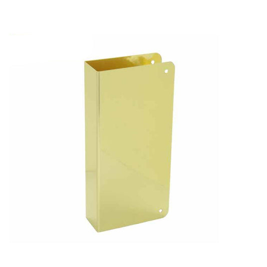 Don-Jo - Wrap Plate #90 - Blank -1-3/4 Doors - Gold (90-PB-CW)