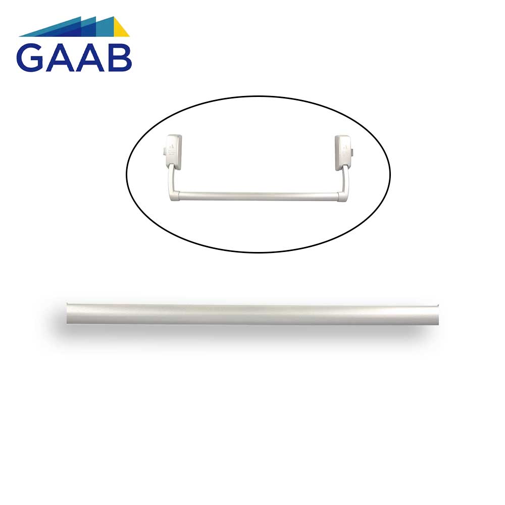 GAAB T005-04 39" Crossbar Tube (1000mm) - Satin Chrome - Tube Only