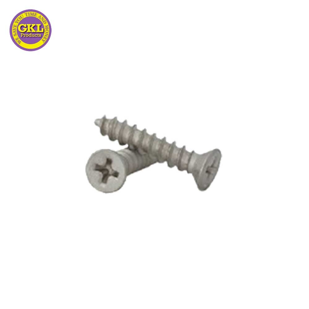 GKL 9/11 Oversized Residential Hinge Screws Satin Nickel (100 Packs)
