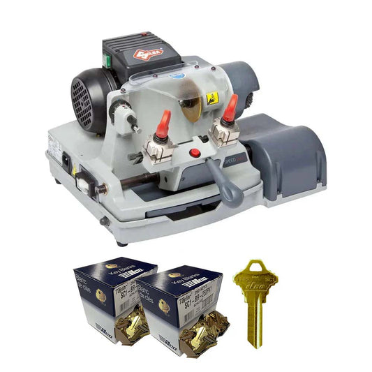 ILCO Speed 040 Automatic and Manual Key Duplicator Machine with 2 Packs of FREE 250 SC1 Key Blanks