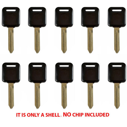 1999 - 2014 Nissan Infiniti Transponder Key Shell - DA34 (10 Pack)