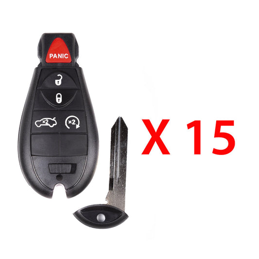 2010 - 2014 Dodge Challenger Smart Fobik Key 5B FCC# IYZ-C01C (15 Pack)