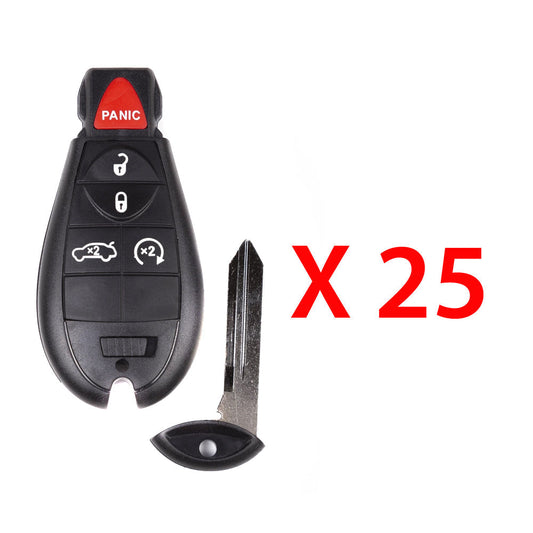 2010 - 2014 Dodge Challenger Smart Fobik Key 5B FCC# IYZ-C01C (25 Pack)