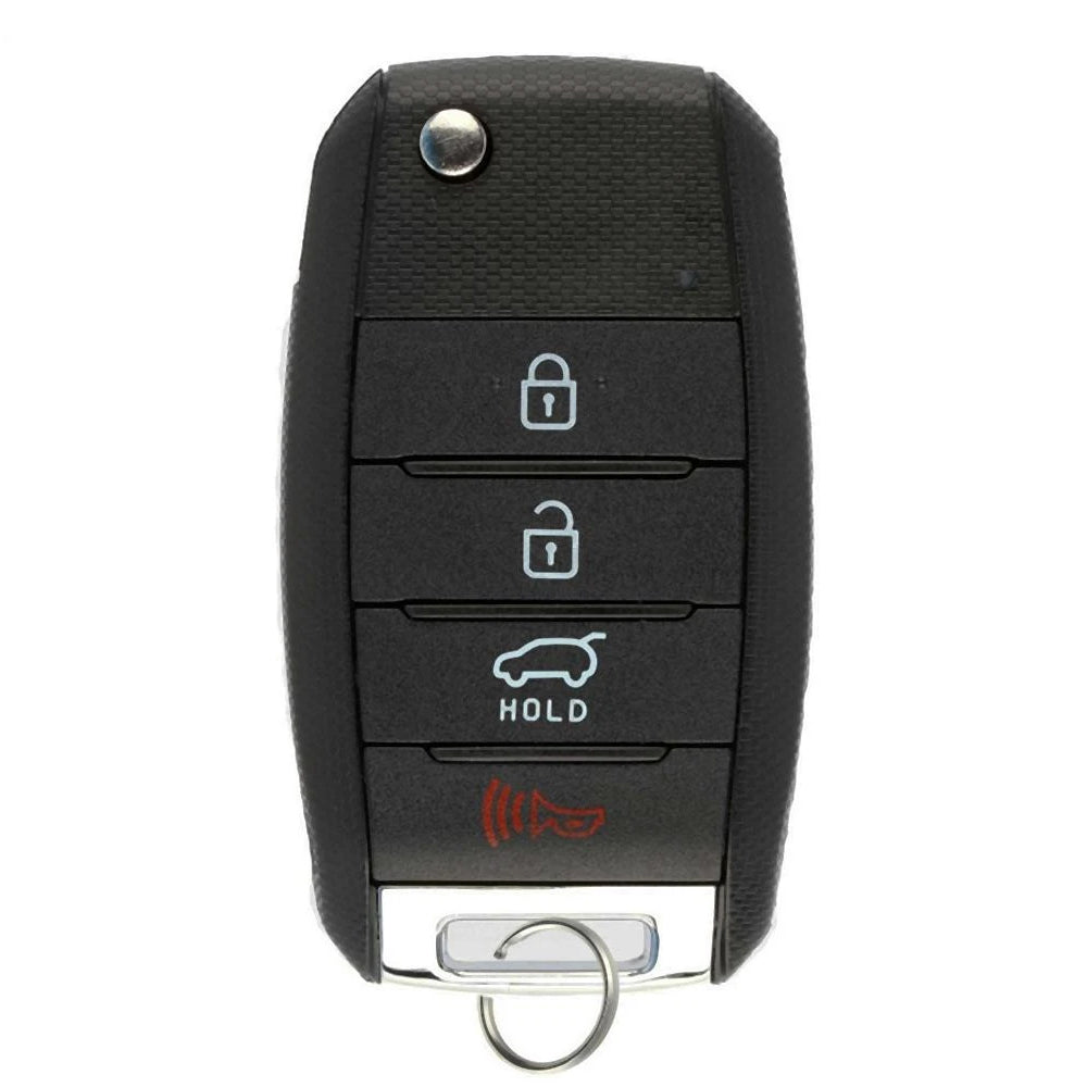 2017 - 2019 Kia Sportage Flip Key Fob 4B FCC# TQ8-RKE-4F27 W/ Chip (Canadian Market)