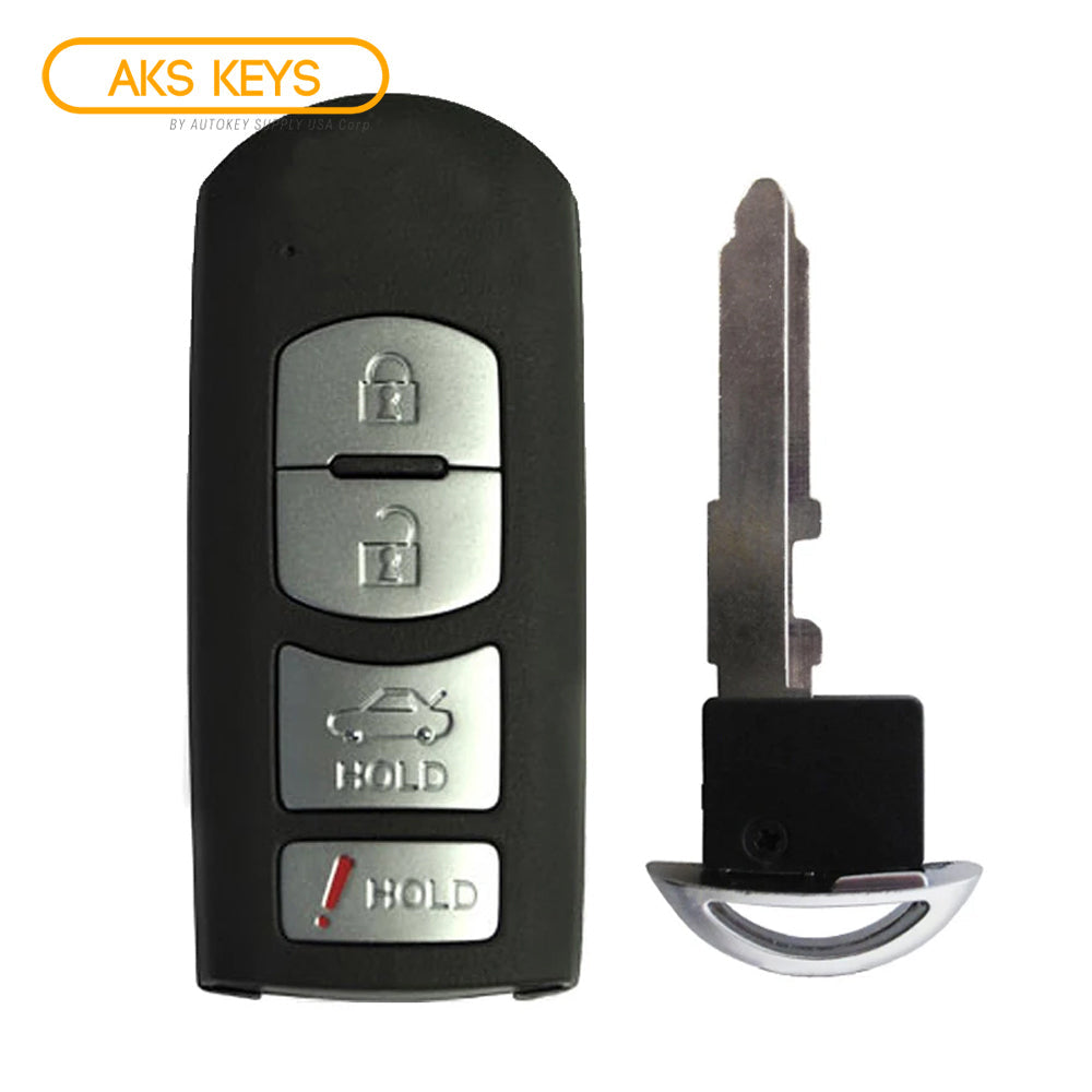 2015 Mazda 6 Smart Key 4B Fob FCC# WAZSKE13D01 - Aftermarket