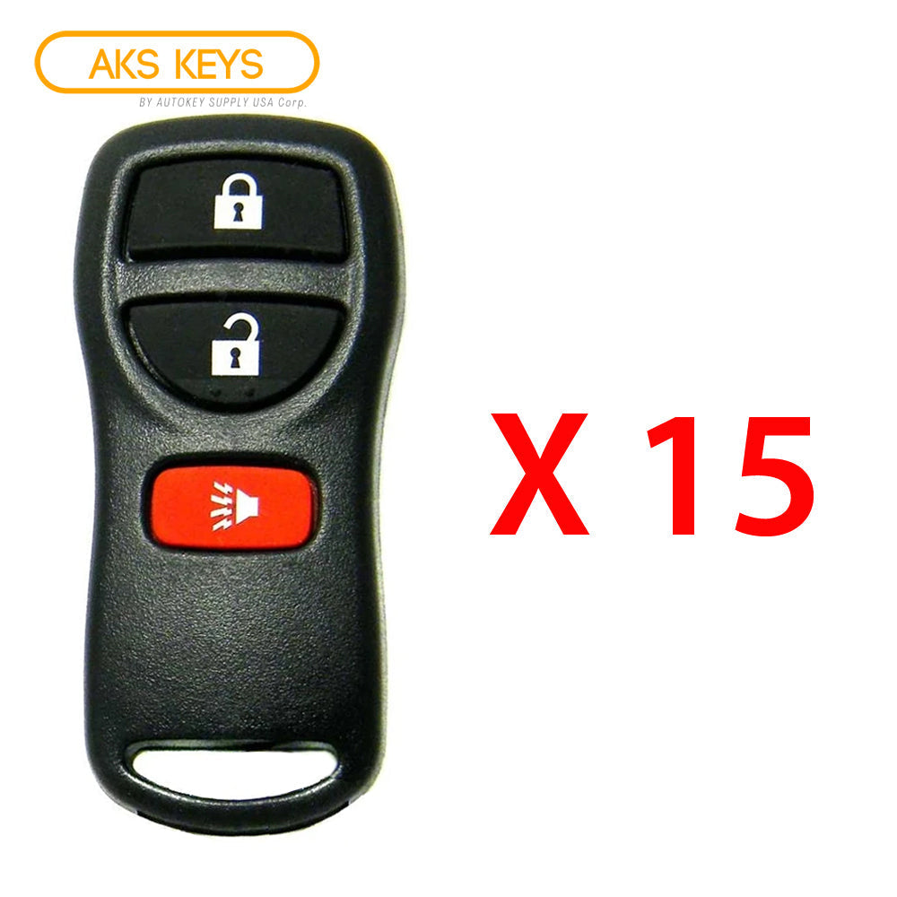 2002 - 2014 Nissan Remote Control 3B FCC# KBRASTU15 (15 Pack)
