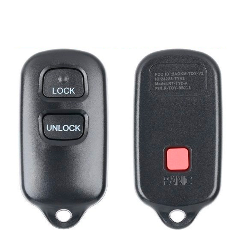 2000 - 2008 Toyota Keyless Entry 3B Fob FCC# HYQ12BBX / HYQ12BAN