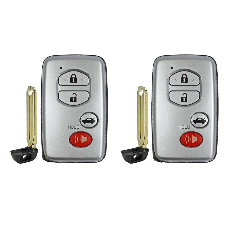 2010 - 2016 Toyota Venza Smart Prox. Key 4B FCC# HYQ14ACX (2 Pack)