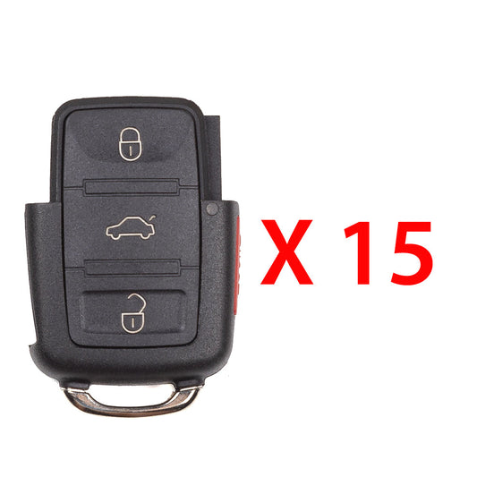 1998 - 2002 Volkswagen Flip Key - Remote Part 4B Part# 1J0 959 753T (15 Pack)