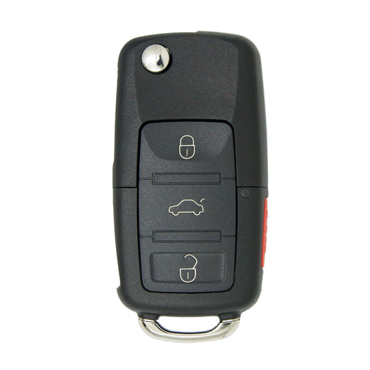 ILCO Aftermarket New Remote Flip Key Fob Compatible with Volkswagen 1998 1999 2000 2001 2002 4B PART# 1J0959753T