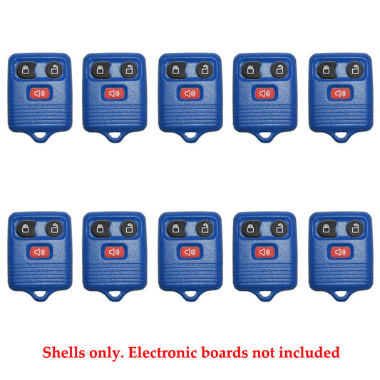 1999 - 2011 Ford Dark Blue Remote Shell (10 Pack)