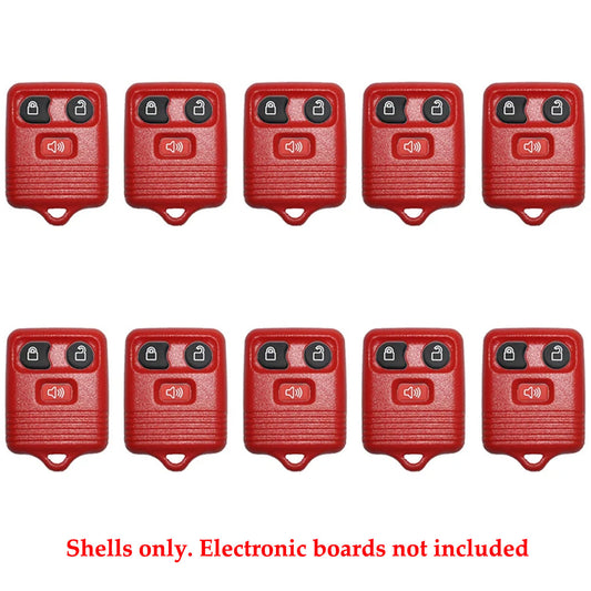 1998 - 2011 Red Ford Remote Shell (10 Pack)