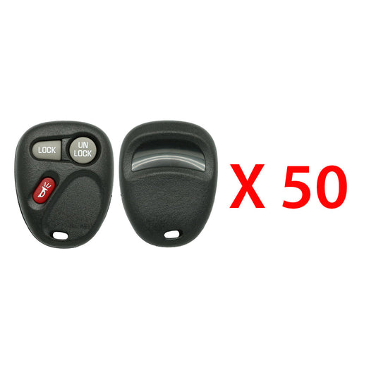1998 - 2009 Buick Cadillac Chevrolet GMC Isuzu Pontiac Oldsmobile Saturn Remote Shell 3B (50 Pack)
