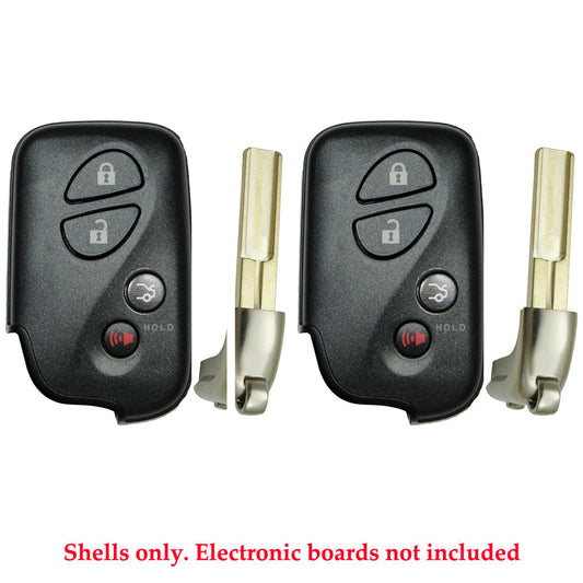2010 - 2012 Lexus Smart Key Remote Shell 4B for FCC# HYQ14ACX (2 Pack)