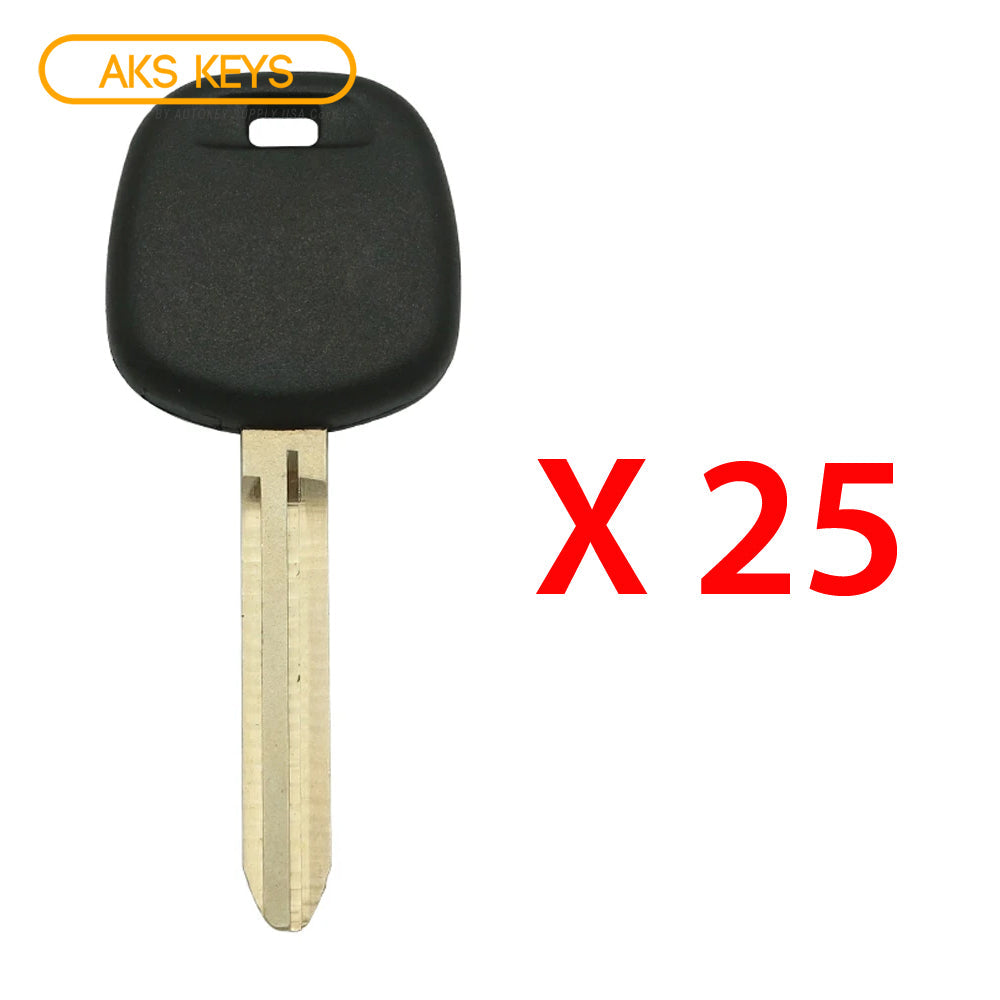 2010 - 2019 Toyota Scion Transponder Key Blank - 4D72 "G"Chip - TOY44G-PT (25 Pack)