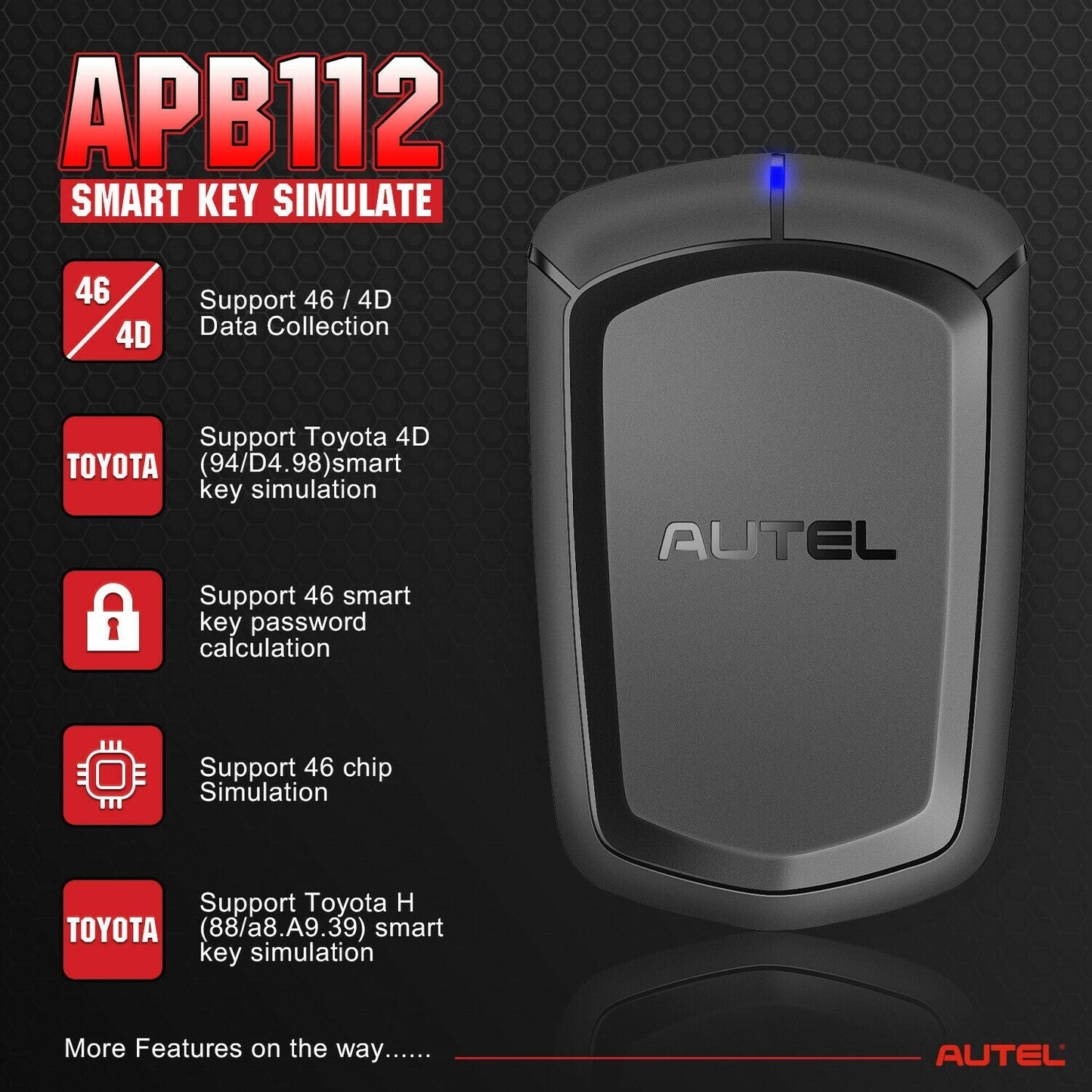 Autel APB112 Smart Key Simulator Works for Autel MaxiIM IM608/ IM508