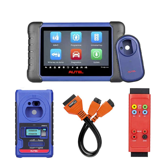 Autel MaxiIM IM508S Key Programming and Diagnostic Tools + GBOX2 + XP400 PRO & Chrysler 12+8 Cable