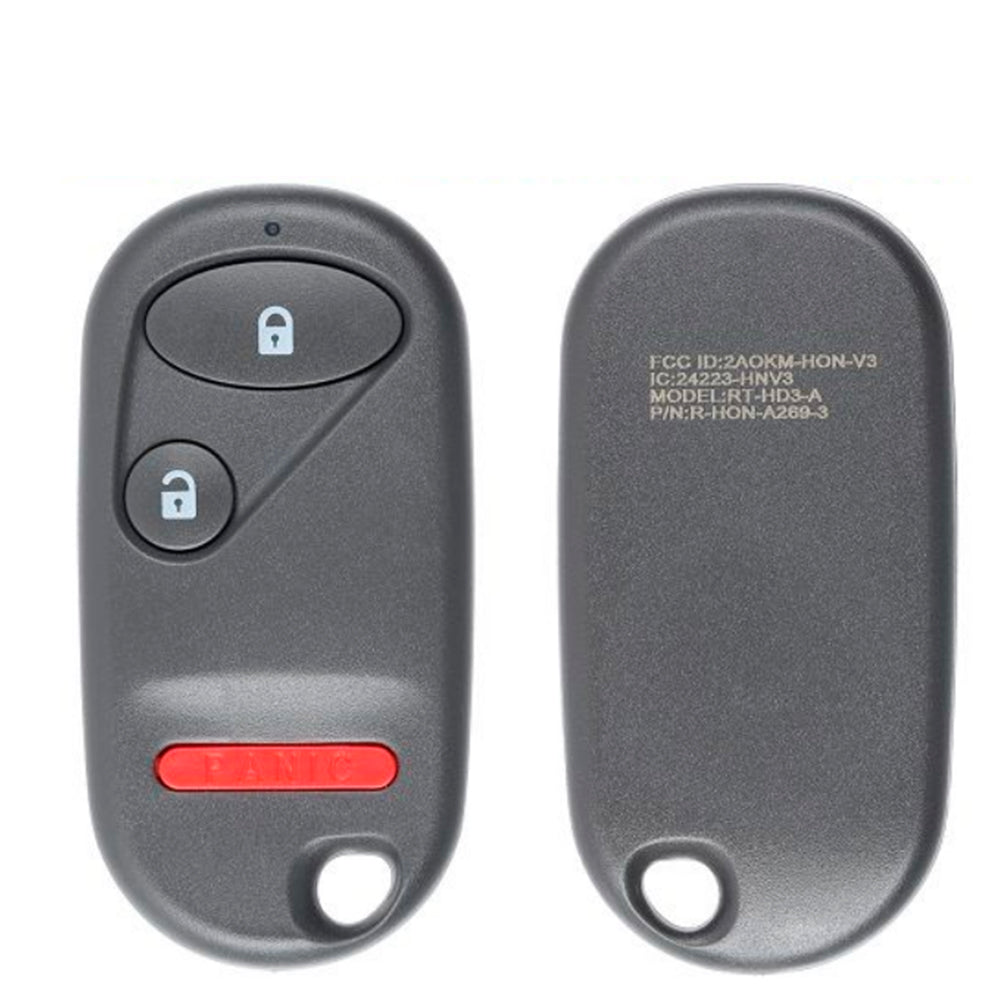 1994 - 2000 Honda Civic Accord Keyless Entry 3 Buttons FCC# KA269ZUA106