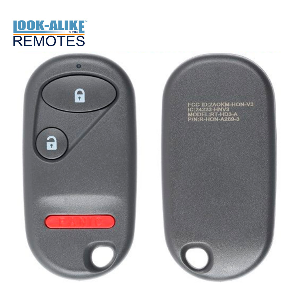 1994 - 2000 Honda Civic Accord Keyless Entry 3 Buttons FCC# KA269ZUA106